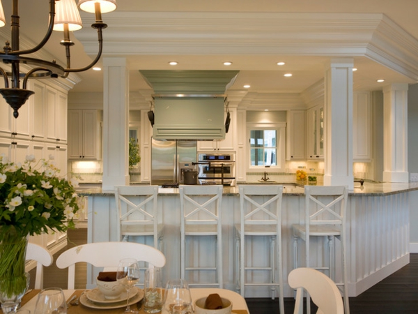 Küche-Bar-in-weißer-Farbe-Interior-Design