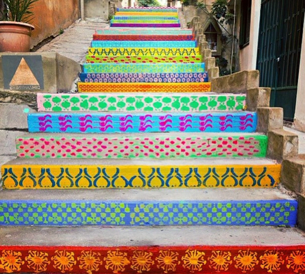 Muster-Treppen-Straßenart-Idee