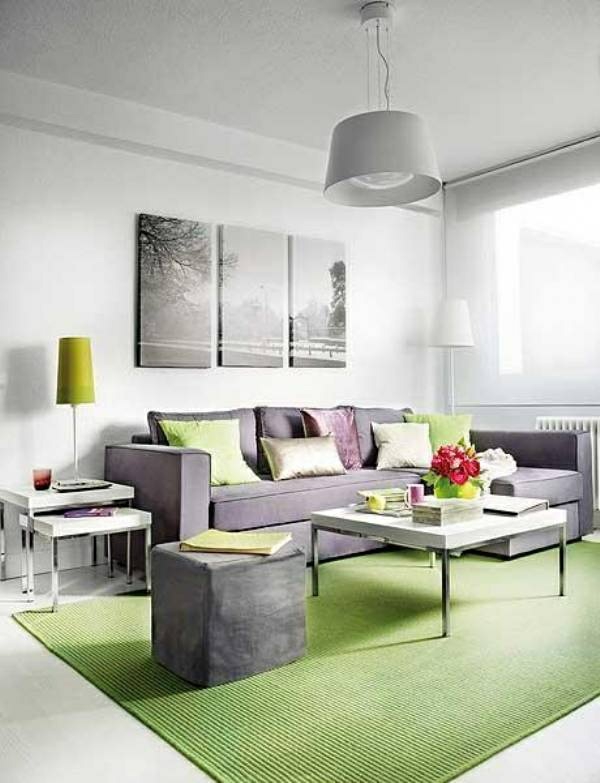 Teppich-in-grüner-Farbe-im-Wohnzimmer