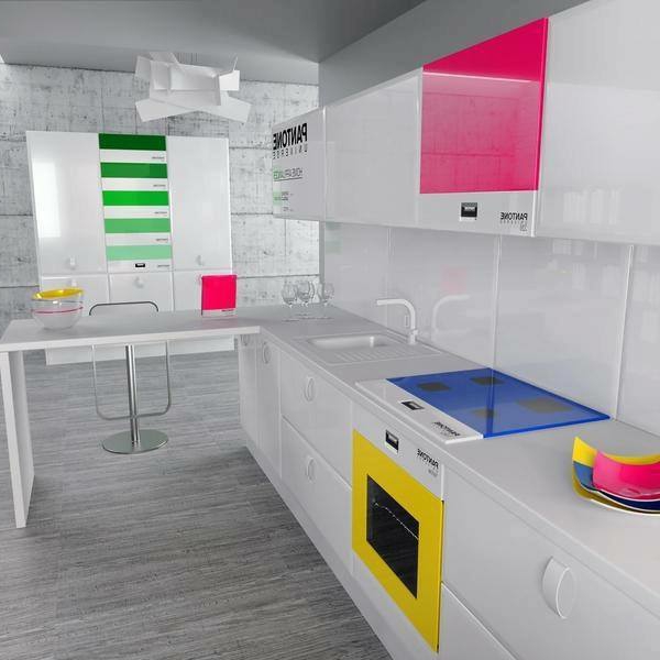 Wunderschöne-Küchengestaltung-mit-schönen-Farben-Design-Idee