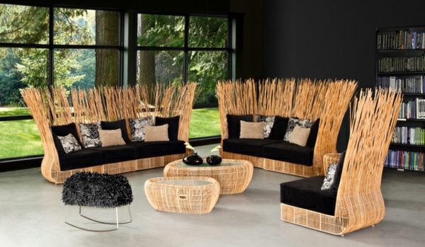 balkon-lounge-möbel-super-kreatives-sofa-design - schöne runde tische