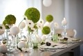 Frische Ideen für Tischdeko in Grün und Weiß!
