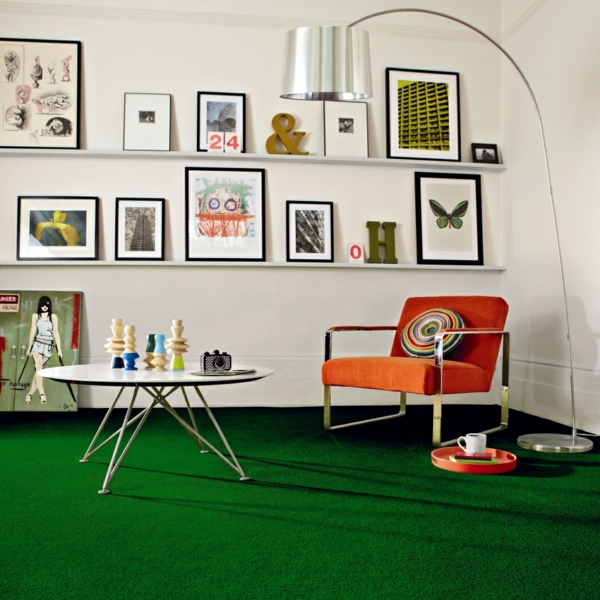 coole-grüne-Teppiche-Wohnzimmergestaltung