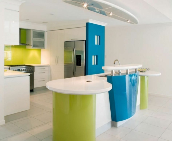 erstaunliche-Attraktive-Küchengestaltung-Grün-Blau-Weiß