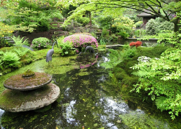 erstaunlicher-Gärten-in-Japanischem-Stil-Teich