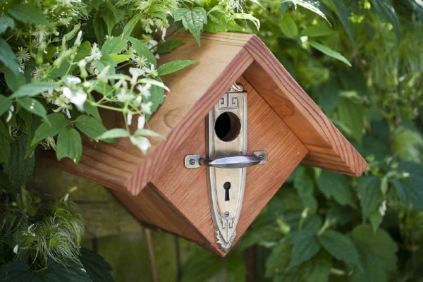 interessantes-Futterhaus-für-Vogel-aus-Holz