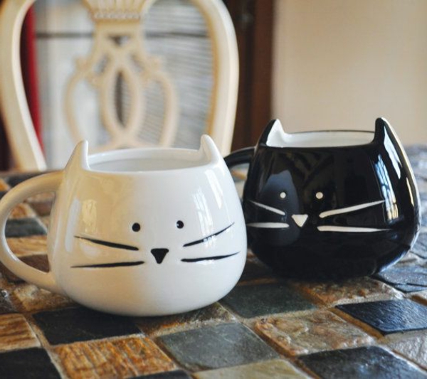 lustige-Tassen-mit-Katzen-Porzellan