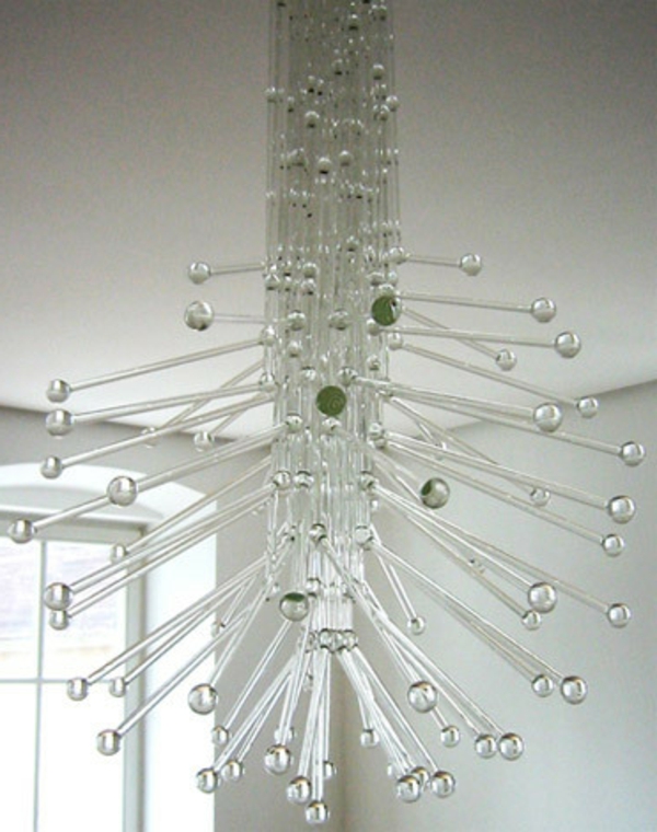 weiße-designer lampen - aus kristall