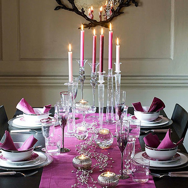 wunderbare-Tischdeko-für-Silvester-in-Rosa