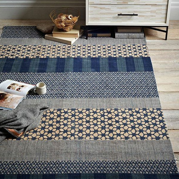 wunderbarer-Teppich-in-Blau-mit-Muster-Design