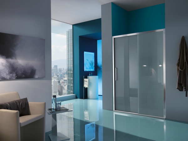 Duschkabinen-im-Badezimmer-Glastür-Design-Idee