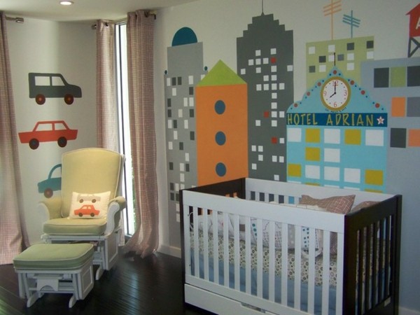Babyzimmergestaltung mit Wandbilder