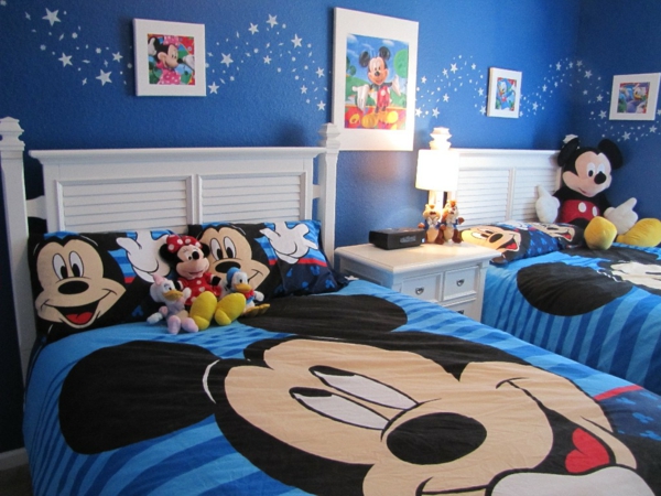 Kinderzimmer-Ideen-Bettwäsche-Mickey-Maus-Motive
