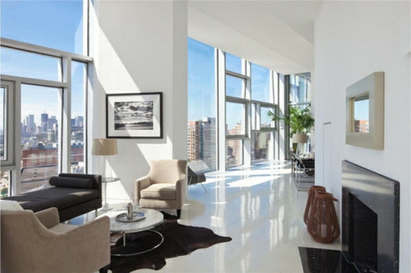 New-York-City-Luxuriöses-Penthouse-Weiß