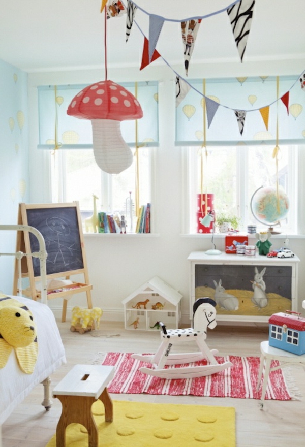 Pilze-originelle-Lampen-für-Kinderzimmer-Idee-Deckenlampe-für-Kinderzimmer