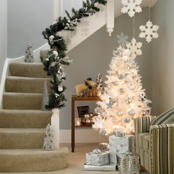 Weihnachtsbaum-Bilder-Weiß-Idee