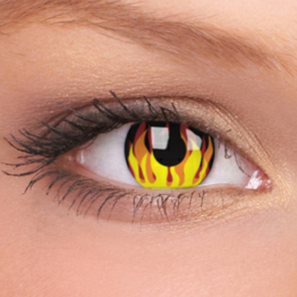 gelbe-sehr-interessante-kontaktlinsen-für-halloween