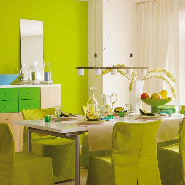 grüntöne-wandfarbe-esszimmer-küche