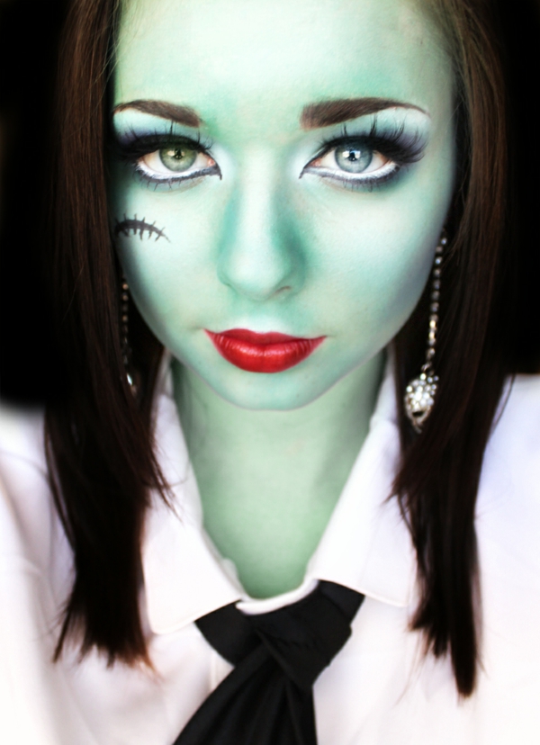 halloween-make-up-ideen-hexe-grüne-farbe