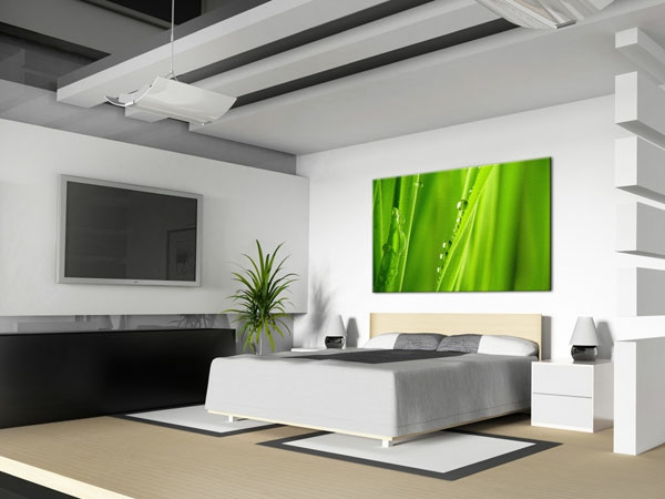 leinwandbilder-schlafzimmer-grüne-farbe