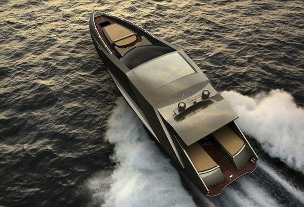 luxus yachten-zeitgenössisches-modell