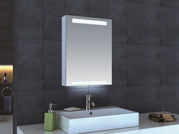 minimalistischen-stil-ideen-für-spiegelschrank-im-badezimmer-graue-fliesen