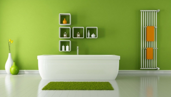 modernes-Badezimmer-Wandfarbe-Grüntone-