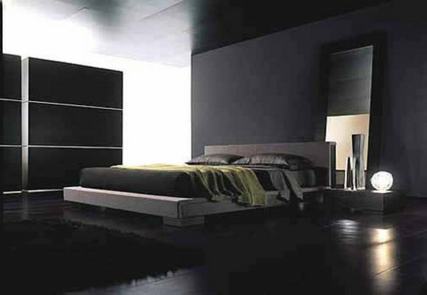 schwarze-wandfarbe-für-schlafzimmer-kreatives-aussehen