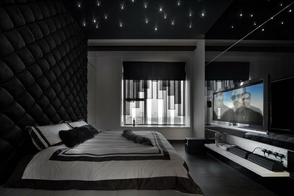 schwarze-wandfarbe-für-schlafzimmer-super-schickes-aussehen