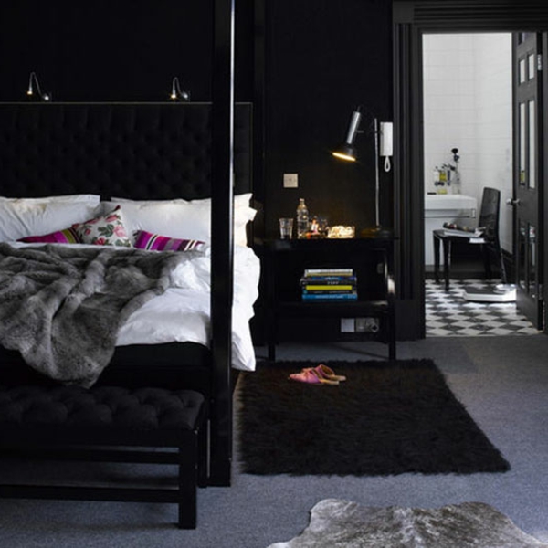 schwarze-wandfarbe-für-schlafzimmer-wunderschönes-foto