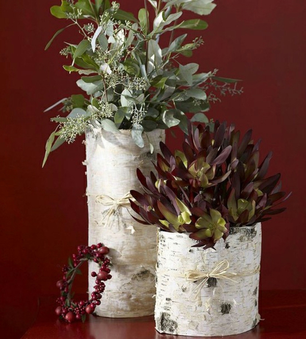selber-machen-Birkenstamm-Dekoration-Vasen