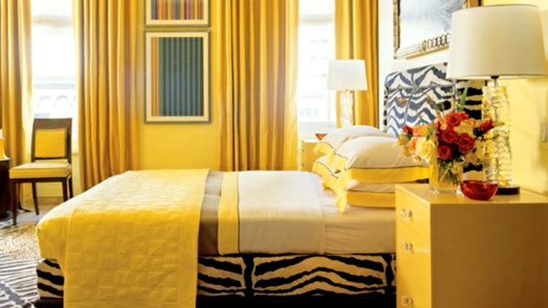 super-süße-gelbe-farbgestaltung-im-schlafzimmer