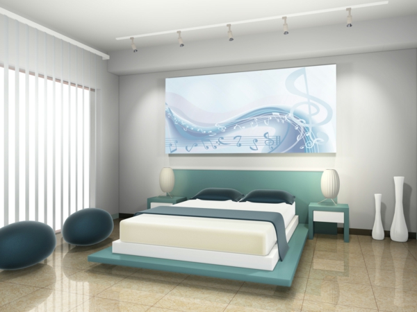super-tolle-moderne-Wandgestaltung-Schlafzimmer-Bild