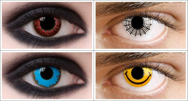 vier-bilder-von-kontaktlinsen-für-halloween