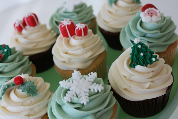 Cupcakes-für-Weihnachten-verzieren-Ideen-Cupcakes-für-Weihnachten-zu-verzieren