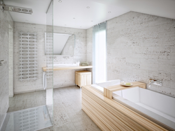 Deckenleuchten-modernes-Design-im-Badezimmer-