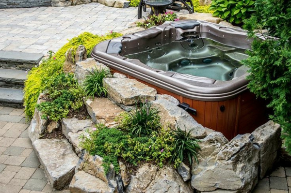 37+ Bilder gartengestaltung mit whirlpool , Whirlpool im Garten 100 fantastische Modelle!