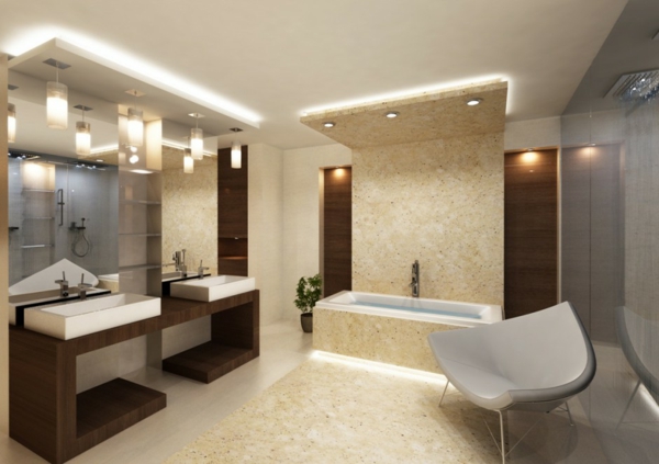 Idee-Badezimmer-Einrichtungsideen-Beleuchtung-für-die-Decke