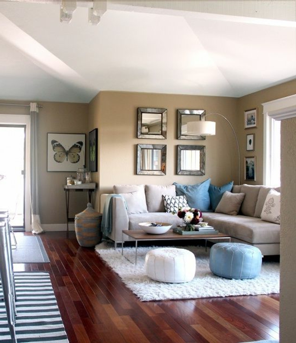 Interior-Design-schönes-Wohnzimmer-Holzboden