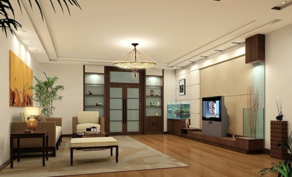 Interior—Design-Idee-mit-schönen-Eierschalenfarben-Holzboden