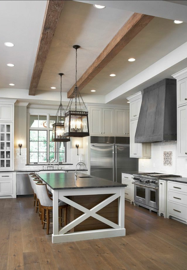 Küche-mit-einem-modernen-Design-tolle-Decke