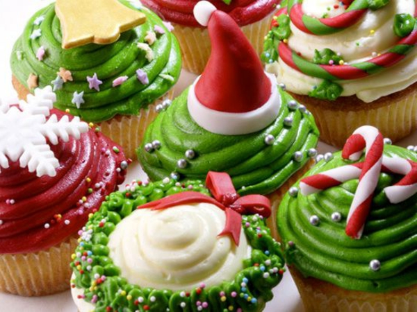 Rezepten-Cupcakes-für-Weihnachten-originelles-Design