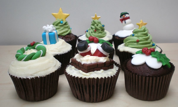 Schokoladen-Cupcakes-Rezepten-für-Weihnachten