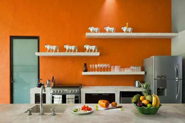 atemberaubende-orange-küchen-wandfarbe