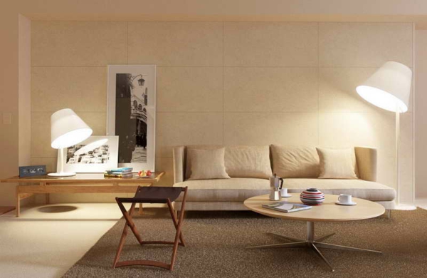 elegante-und-stilvolle-Wandgestaltung-mit-neutralen-Farben-Wohnzimmer-