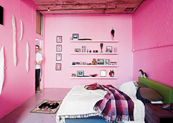 feng-shui-schlafzimmer-einrichten-rosige-wände