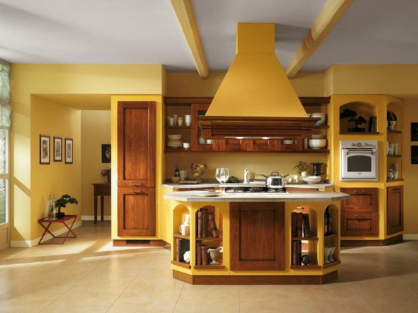 gelbe-küchen-wandfarbe-und-super-gestaltung