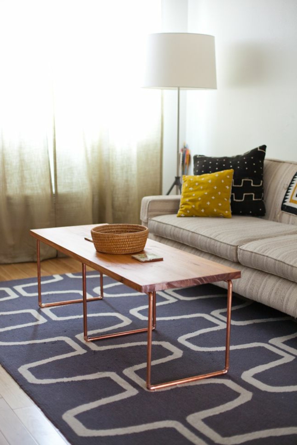 gestaltungsmöglichkeiten-für-wohnzimmer-schöner-teppich - modern und kreativ