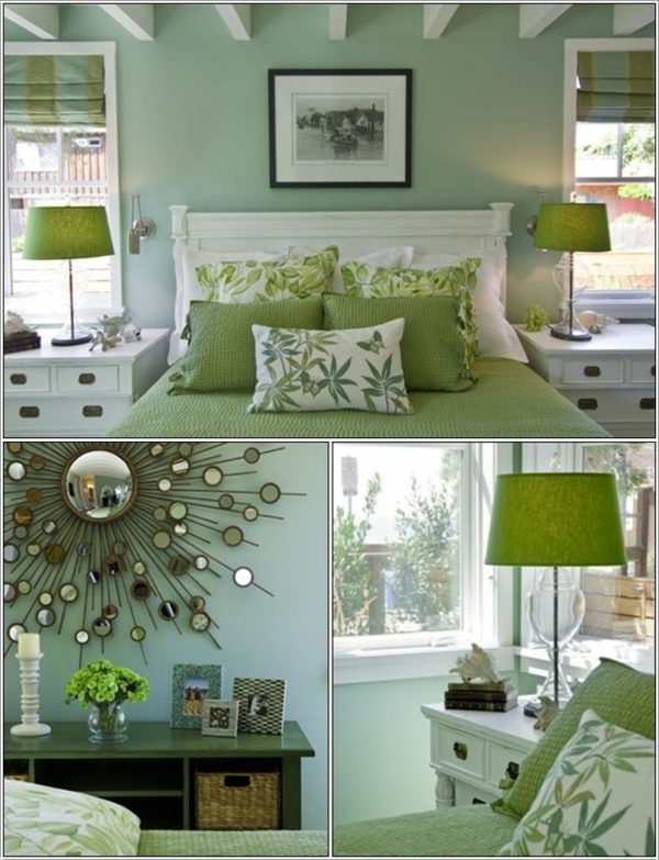 grüne-wandgestaltung-für-schlafzimmer-coole-gestaltung