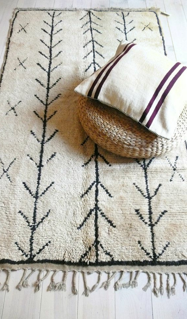 marokkanische-teppiche-weiß-und-schön